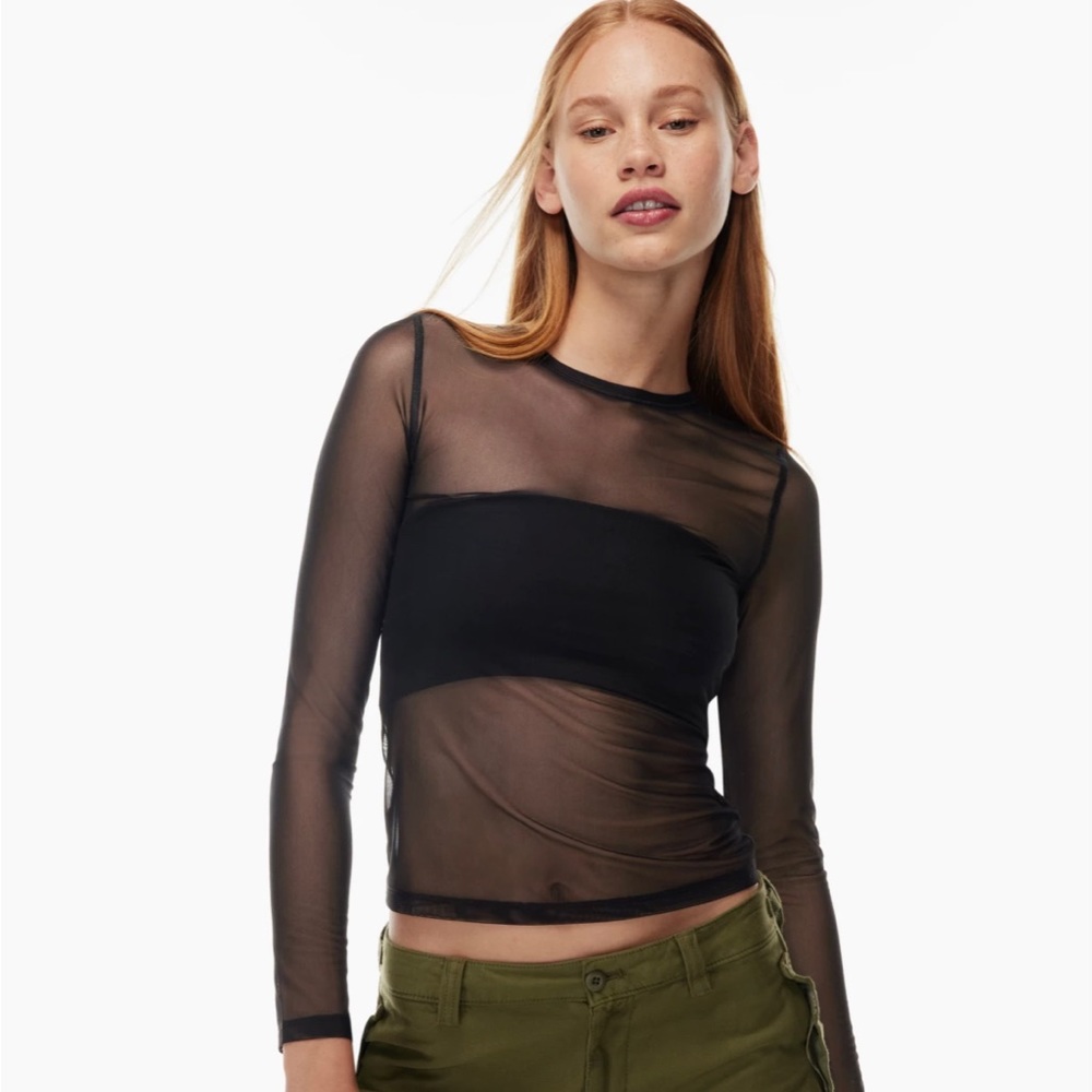 Aritzia TNA Brooklyn Mesh Long Sleeve